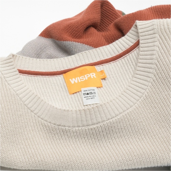 WISPR Classic Crew Neck Sweater Size L Made in USA - Picture 4 of 6